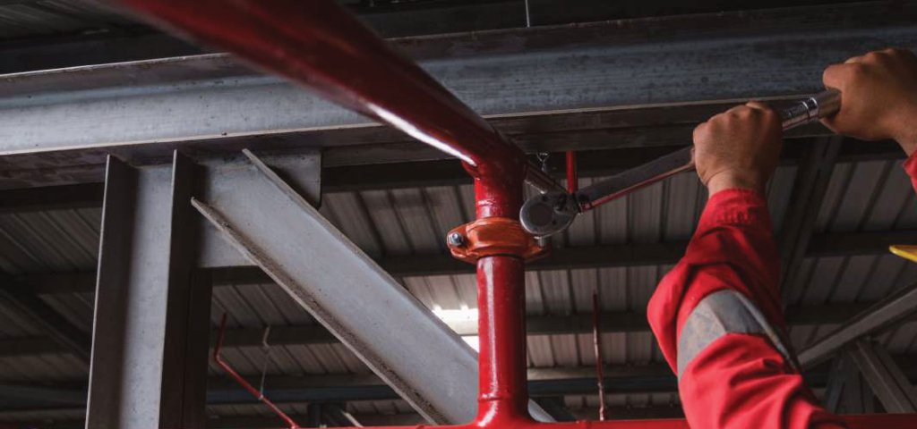 Fire protection installation